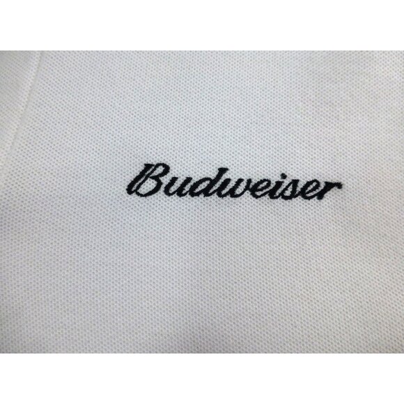 Chase Authentic Men's Polo Shirt Dale Earnhardt Jr. #8 Med Red/White Budweiser - Picture 2 of 11